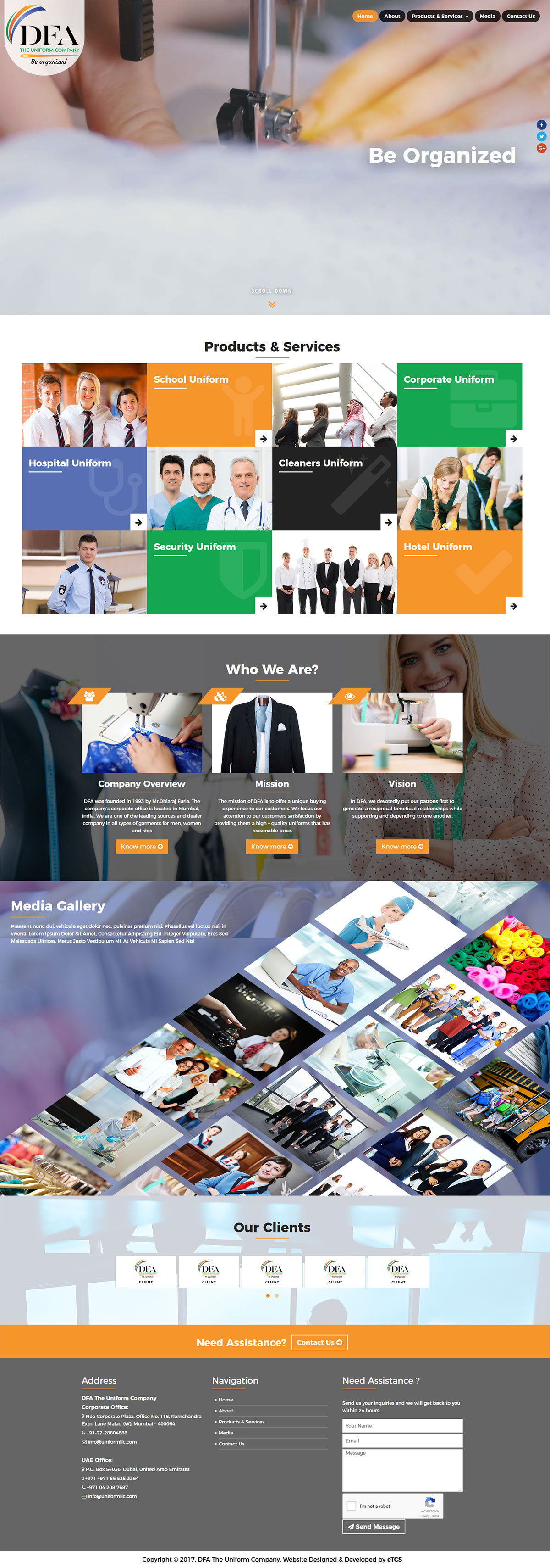 Emirates Transport Technology Solutions Web Design & Development (Wordpress)