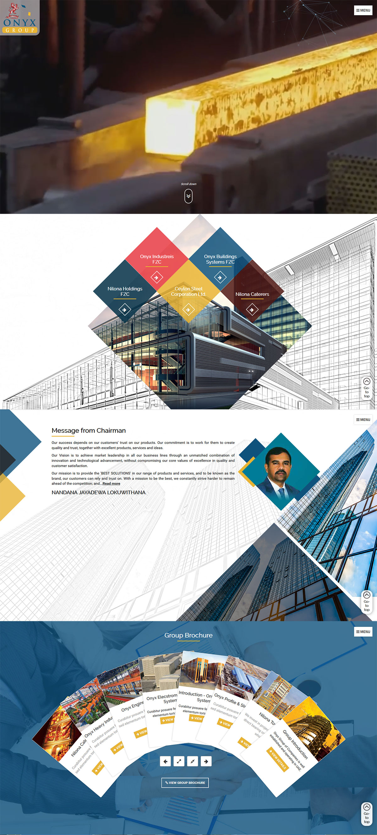 Ceylon Steels Web Design & Development (Joomla)